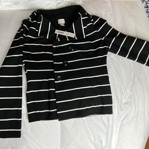 New Chico Blazer. Beautiful jacket. Black and White